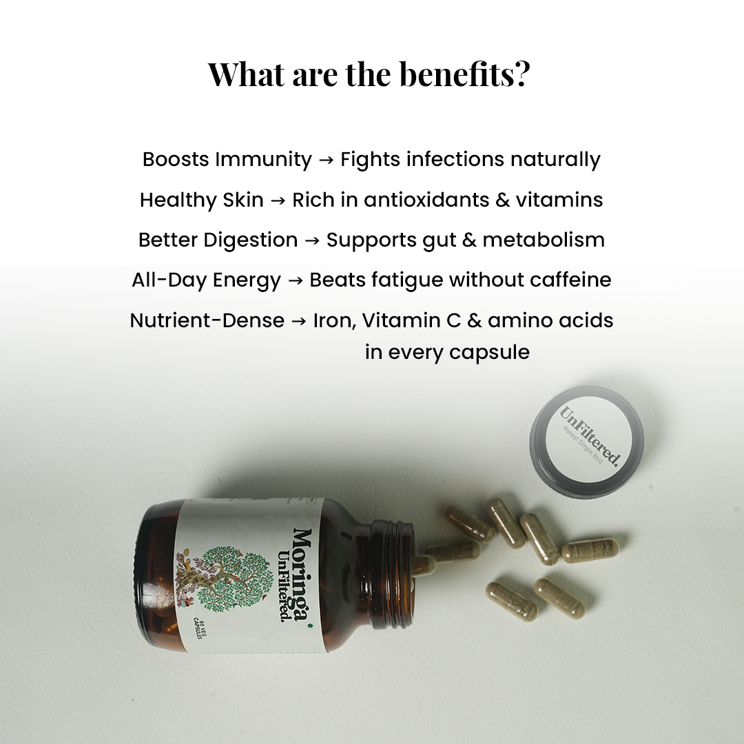 Unfiltered Moringa: The Natural Cortisol Reset